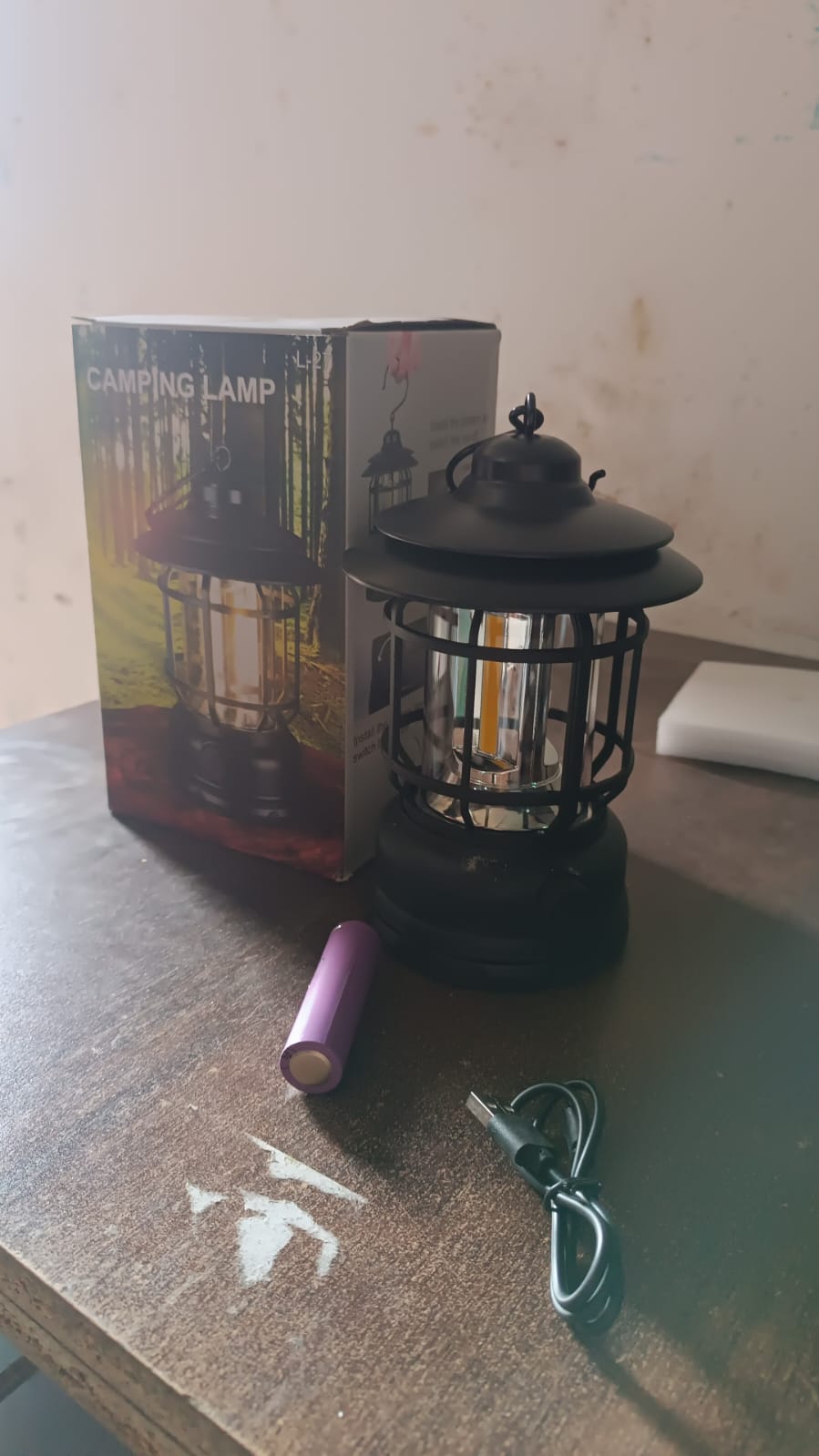 LED Camping Lante Light Retro Style Lighting Battery Type-c Rechargeable (1 Pc) LED Camping Lante Light Retro Style Lighting Battery Type-c Rechargeable (1 Pc)